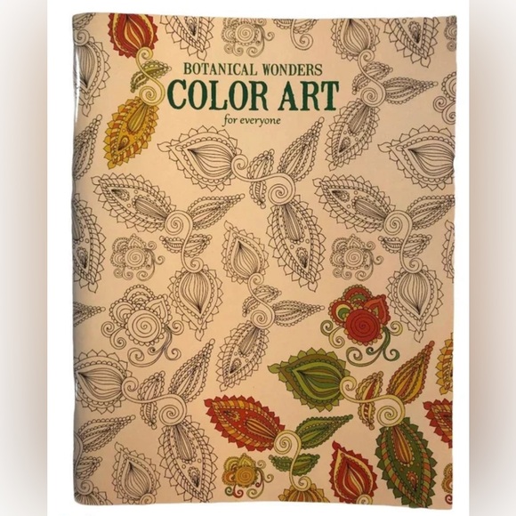 leisure Arts Other - ‼️Bundle of 2 Leisure Arts Coloring Books  Floral Wonders, Leaves Collection NWT